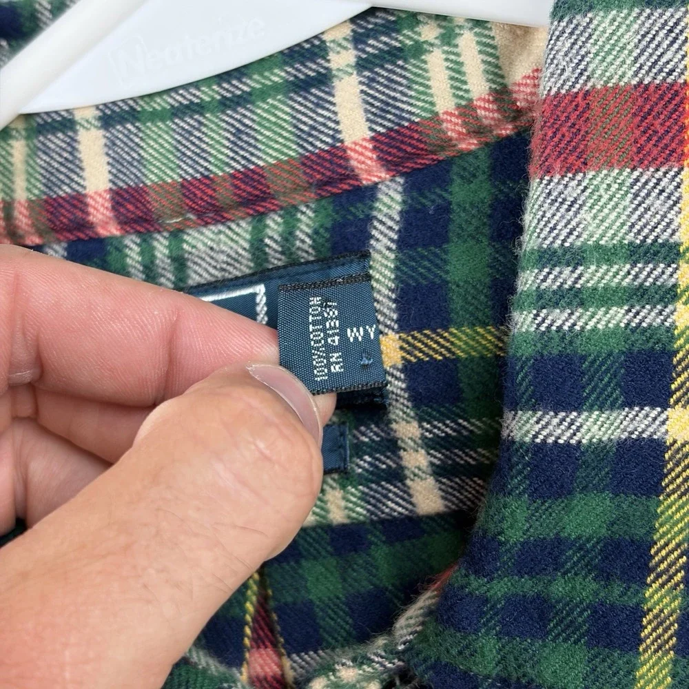 Polo Ralph Lauren Flannel Shirt Mens Large Multicolor‎ Plaid Cotton Lumberjack
